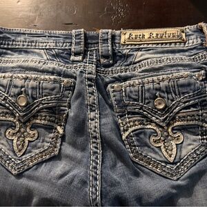 Rock Revival Women's Faded Blue Boot Cut Jeans